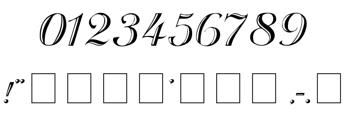 Rechtman-Script Medium Font OTHER CHARS