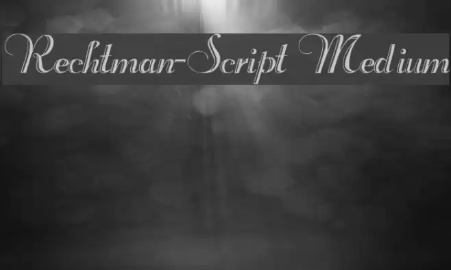 Rechtman-Script Medium フォント examples