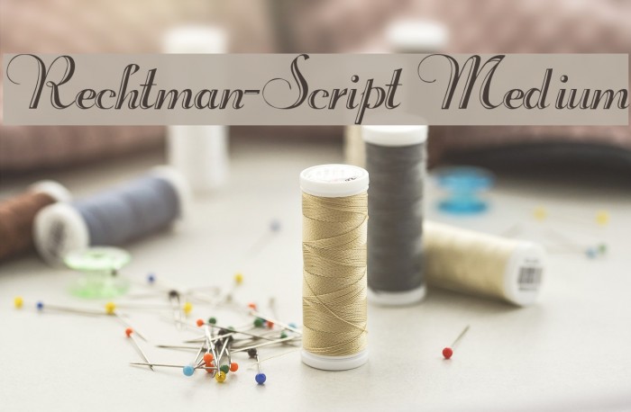 Rechtman-Script Medium Font examples