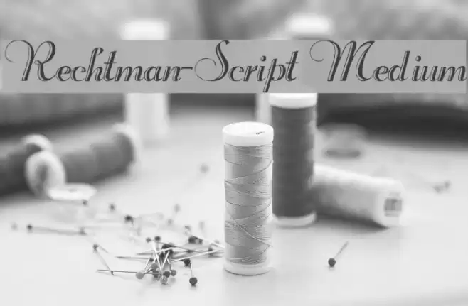 Rechtman-Script Medium フォント examples