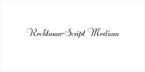 Rechtman-Script Medium Logo