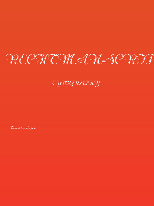 Rechtman-Script Medium Poster