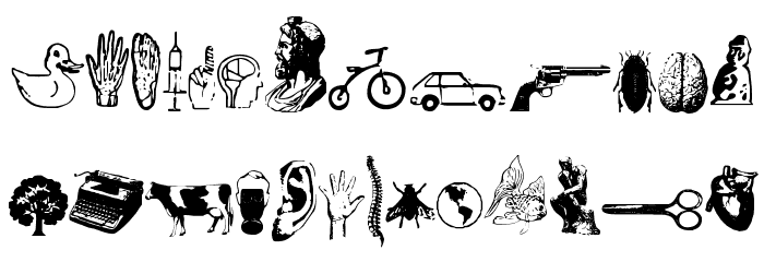 Recife Dings Font LOWERCASE