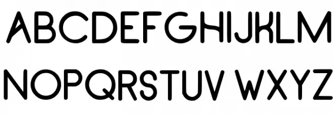 RecinosScript Bold Regular Schriftart Groß