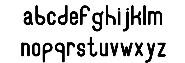 RecinosScript Bold Regular Font LOWERCASE