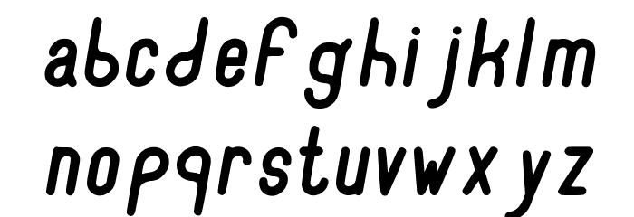 RecinosScript BoldItalic Regular Font LOWERCASE
