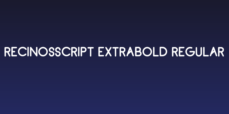 RecinosScript ExtraBold Regular Social Header