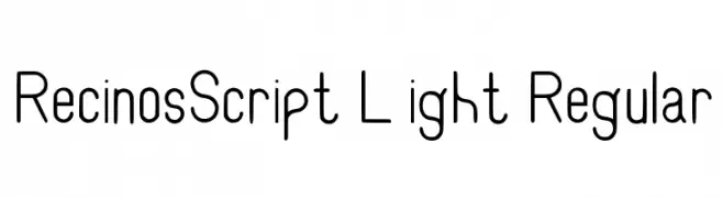 RecinosScript Light Regular 