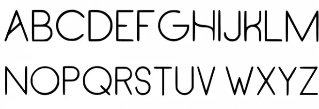RecinosScript Light Regular フォント 大文字