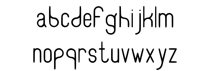 RecinosScript Light Regular Font LOWERCASE