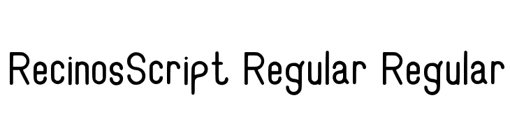 RecinosScript Regular Regular  Fuentes Gratis Descargar