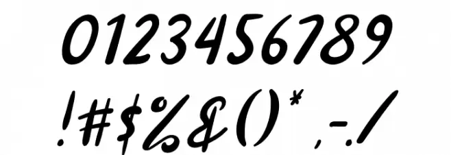 Recipety Italic Font OTHER CHARS