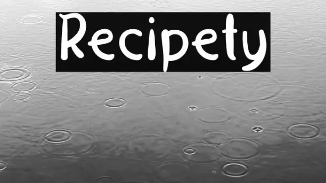 Recipety Font examples