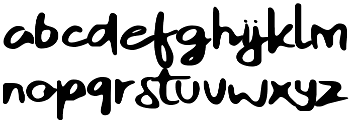 Reckless Art Font LOWERCASE