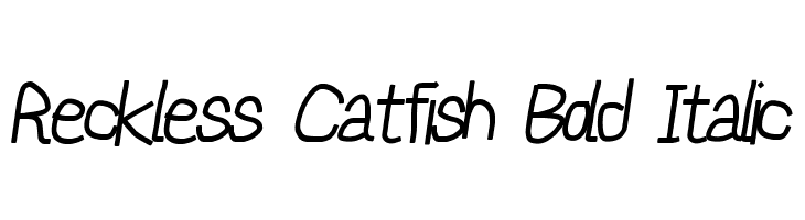 Reckless Catfish Bold Italic  Descarca Fonturi Gratis