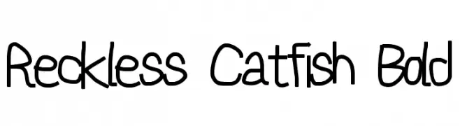 Reckless Catfish Bold  नि: शुल्क फ़ॉन्ट्स डाउनलोड