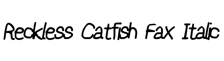 Reckless Catfish Fax Italic Font