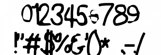 Reckless Catfish Fax Font OTHER CHARS