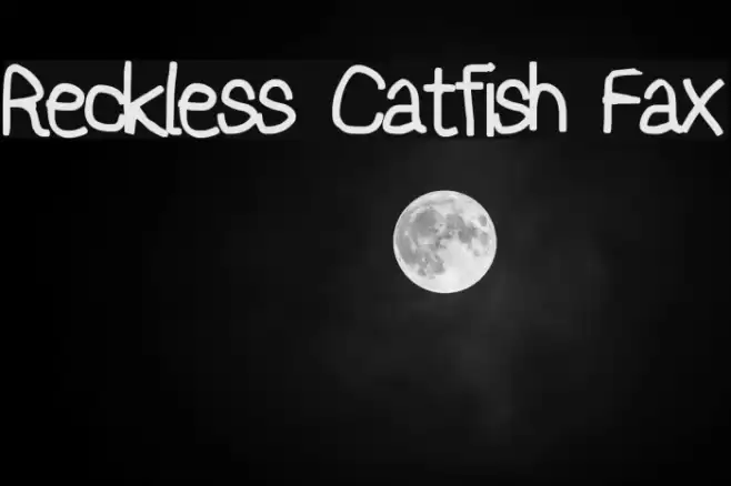 Reckless Catfish Fax Font examples