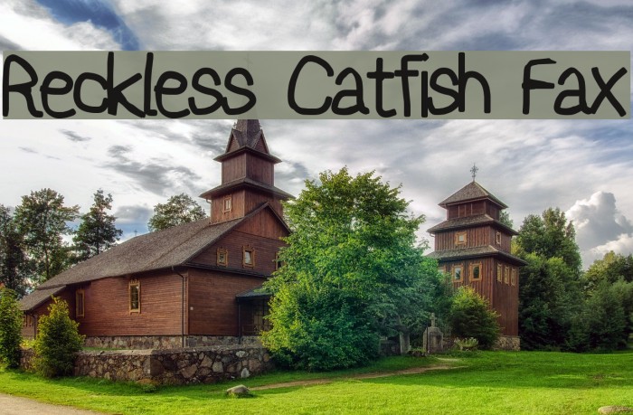 Reckless Catfish Fax Example 3