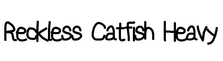 Reckless Catfish Heavy Font