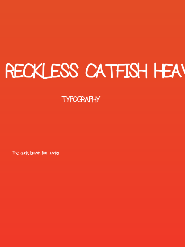 Reckless Catfish Heavy Poster