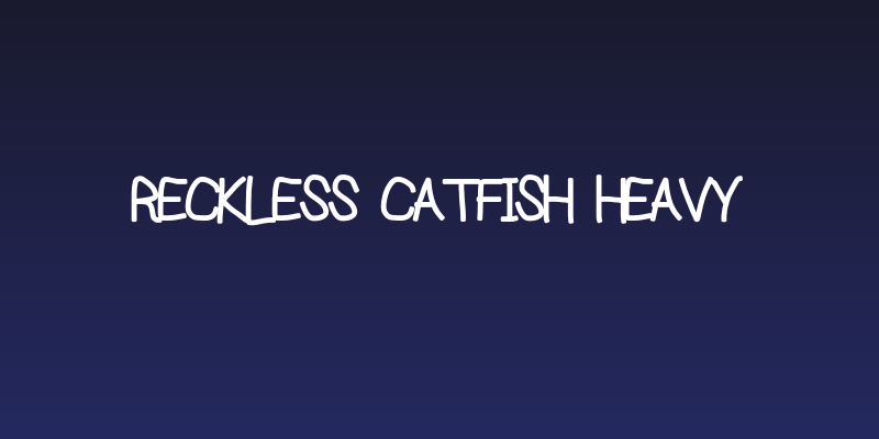 Reckless Catfish Heavy Social Header