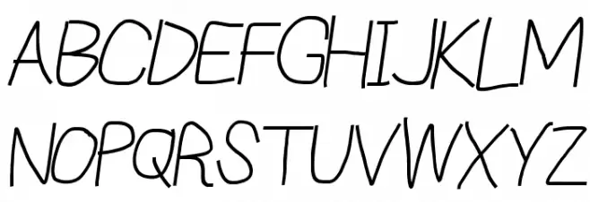 Reckless Catfish Italic 字体 大写