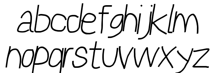 Reckless Catfish Italic Font LOWERCASE