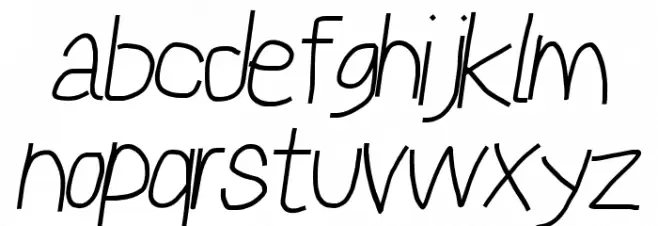 Reckless Catfish Italic フォント 小文字