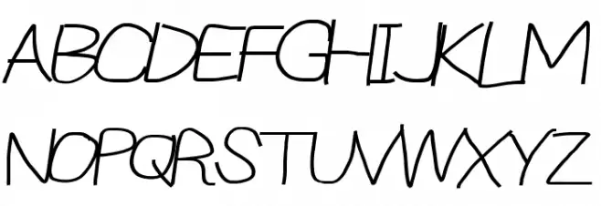 Reckless Catfish Wide Italic フォント 大文字