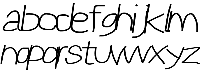Reckless Catfish Wide Italic Font LOWERCASE