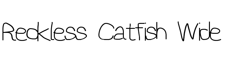Reckless Catfish Wide Шрифта