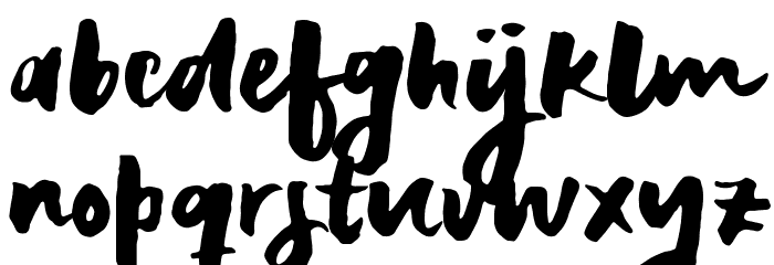 Reckless Sample Font LOWERCASE