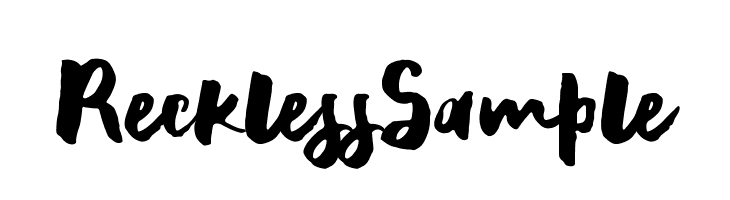 RecklessSample Font