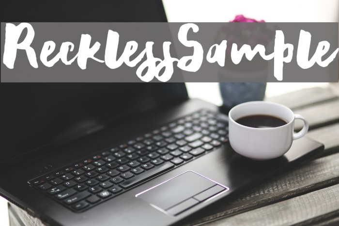 RecklessSample Font examples