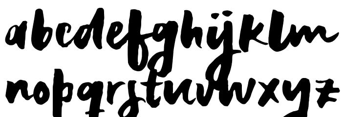 RecklessSample Font LOWERCASE