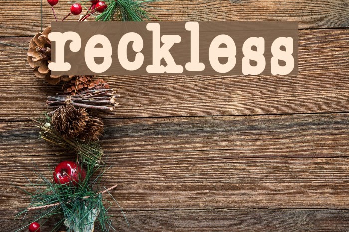 Reckless Font examples