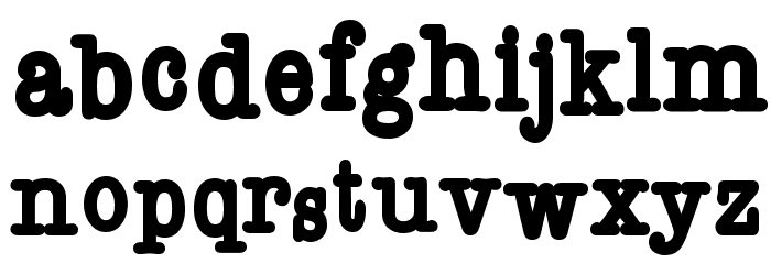 Reckless Font LOWERCASE