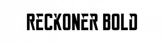 Reckoner Bold  Fuentes Gratis Descargar