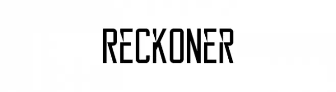 Reckoner  Frei Schriftart Herunterladen