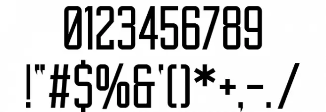 Reckoner Font OTHER CHARS