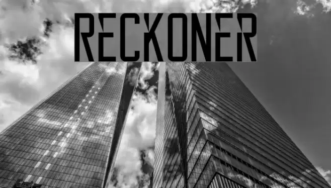 Reckoner Font examples