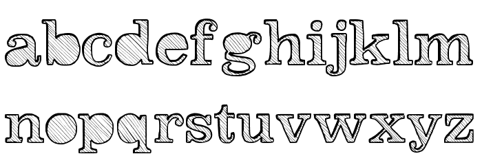 Reckoning Font LOWERCASE