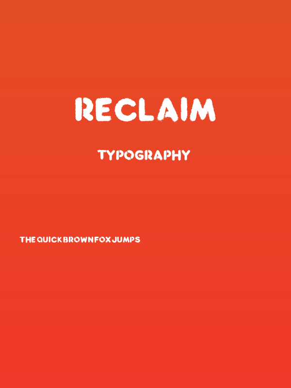 Reclaim Poster