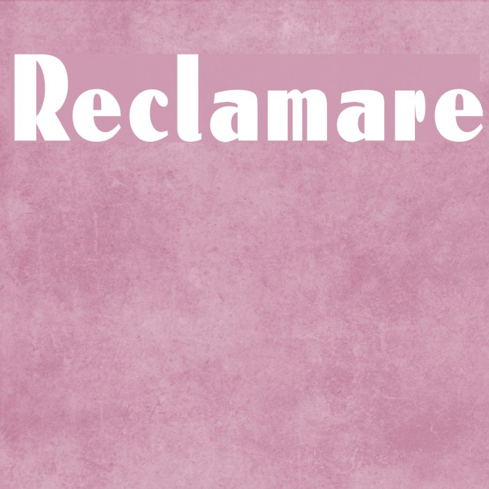 Reclamare Caratteri examples