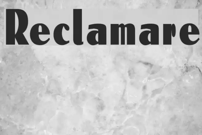 Reclamare Caratteri examples