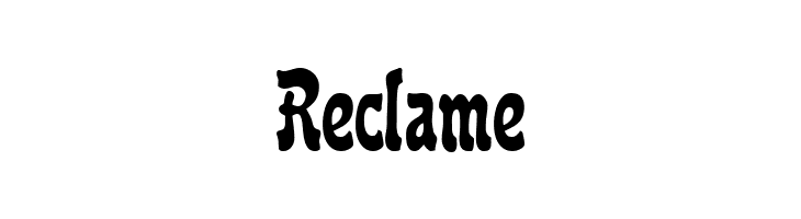 Reclame  नि: शुल्क फ़ॉन्ट्स डाउनलोड