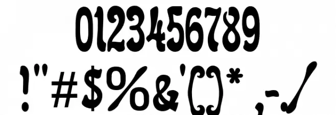 Reclame Font OTHER CHARS