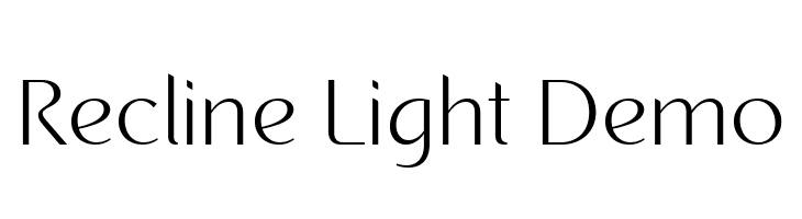 Recline Light Demo  Fuentes Gratis Descargar